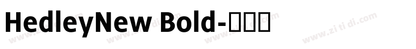 HedleyNew Bold字体转换